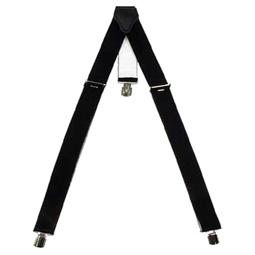 Preview: Suspenders, black, with metal clips